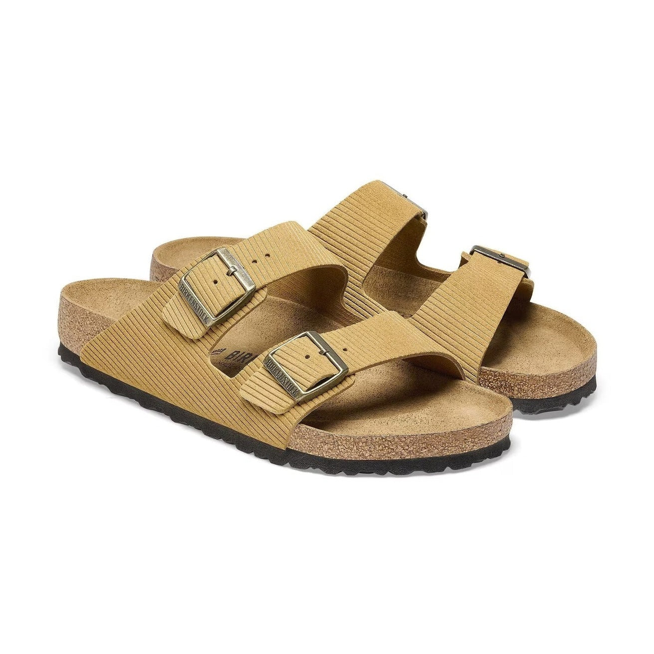 Coppia sandali Birkenstock Arizona donna pelle scamosciata con plantare anatomico