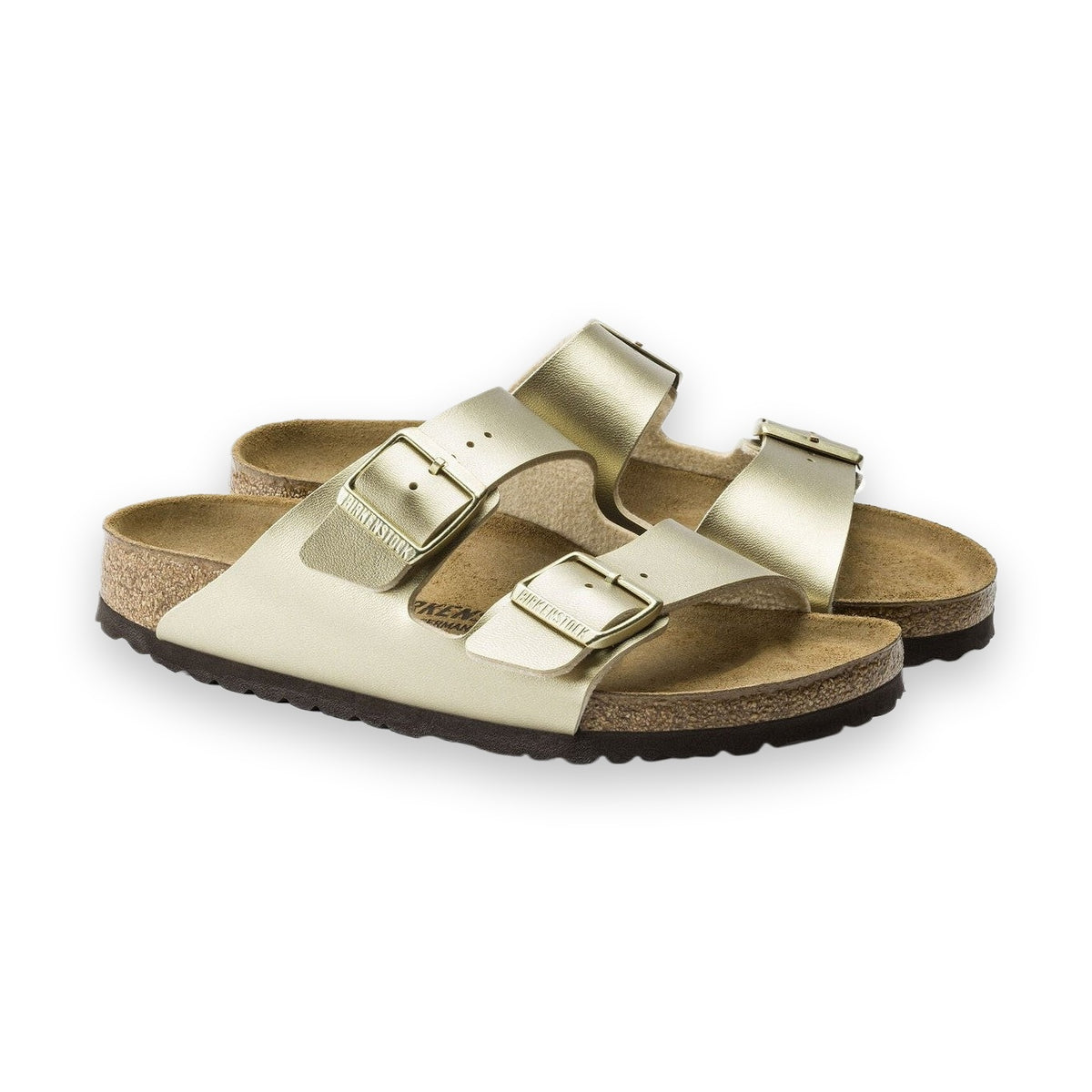 Plantare anatomico in sughero e lattice dei sandali Birkenstock Arizona Donna per supporto ortopedico.