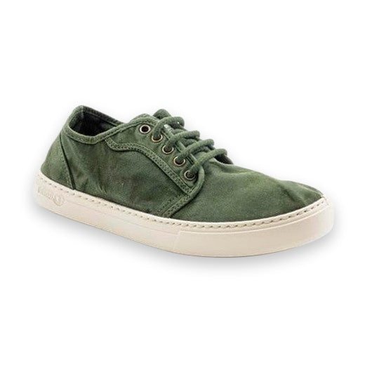 Natural World Old Narciso sneaker uomo in cotone organico — dettaglio della tomaia