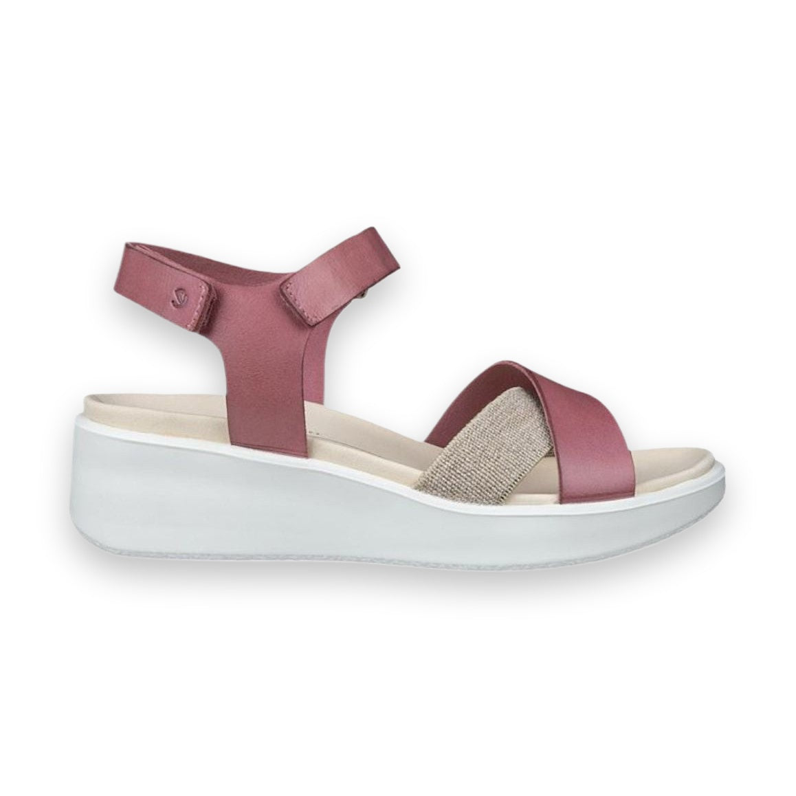 Sandalo da donna ECCO Flowt Wedge LX in pelle premium.