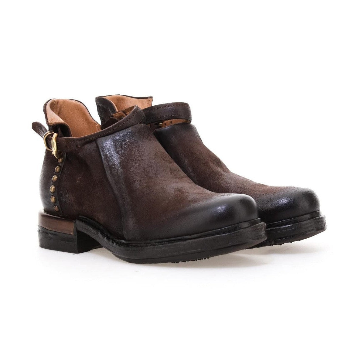 A.S.98 Adira Donna Stivaletti In Pelle Vintage