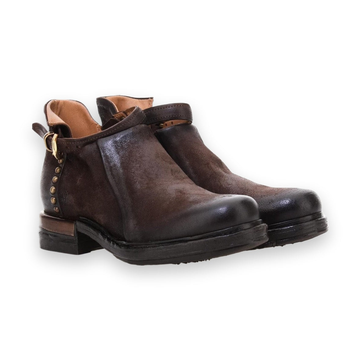 A.S.98 Adira Donna Stivaletti In Pelle Vintage