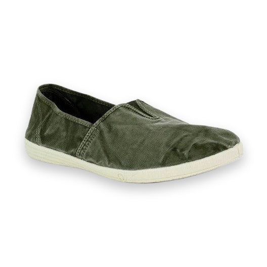 Natural World Old Poplar slip-on uomo in cotone organico — vista posteriore