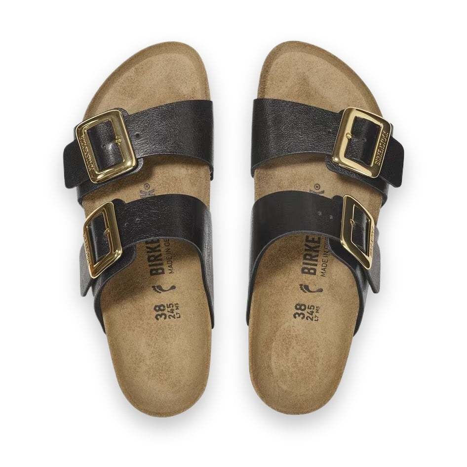 Coppia sandali Birkenstock Sydney Cushion donna design femminile Made in Germany