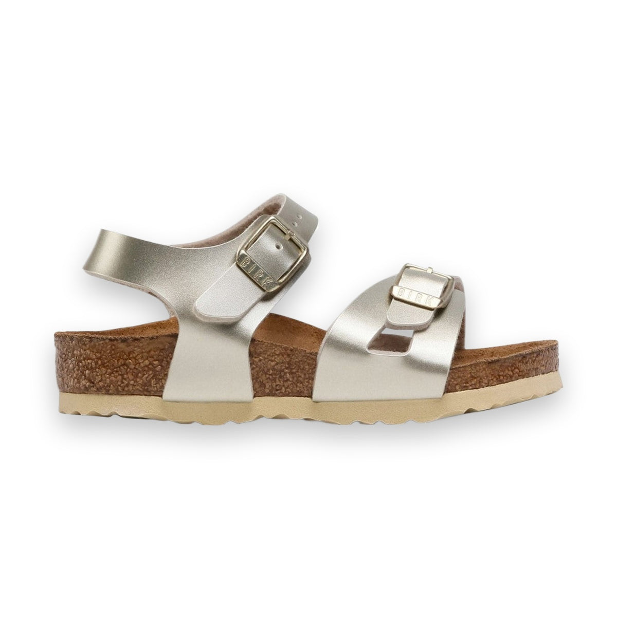 Suola EVA ammortizzante in colore coordinato Birkenstock Rio Kids Metallic