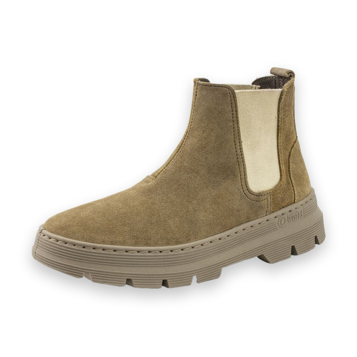 Natural World Eda stivaletto chelsea donna in pelle scamosciata — vista laterale