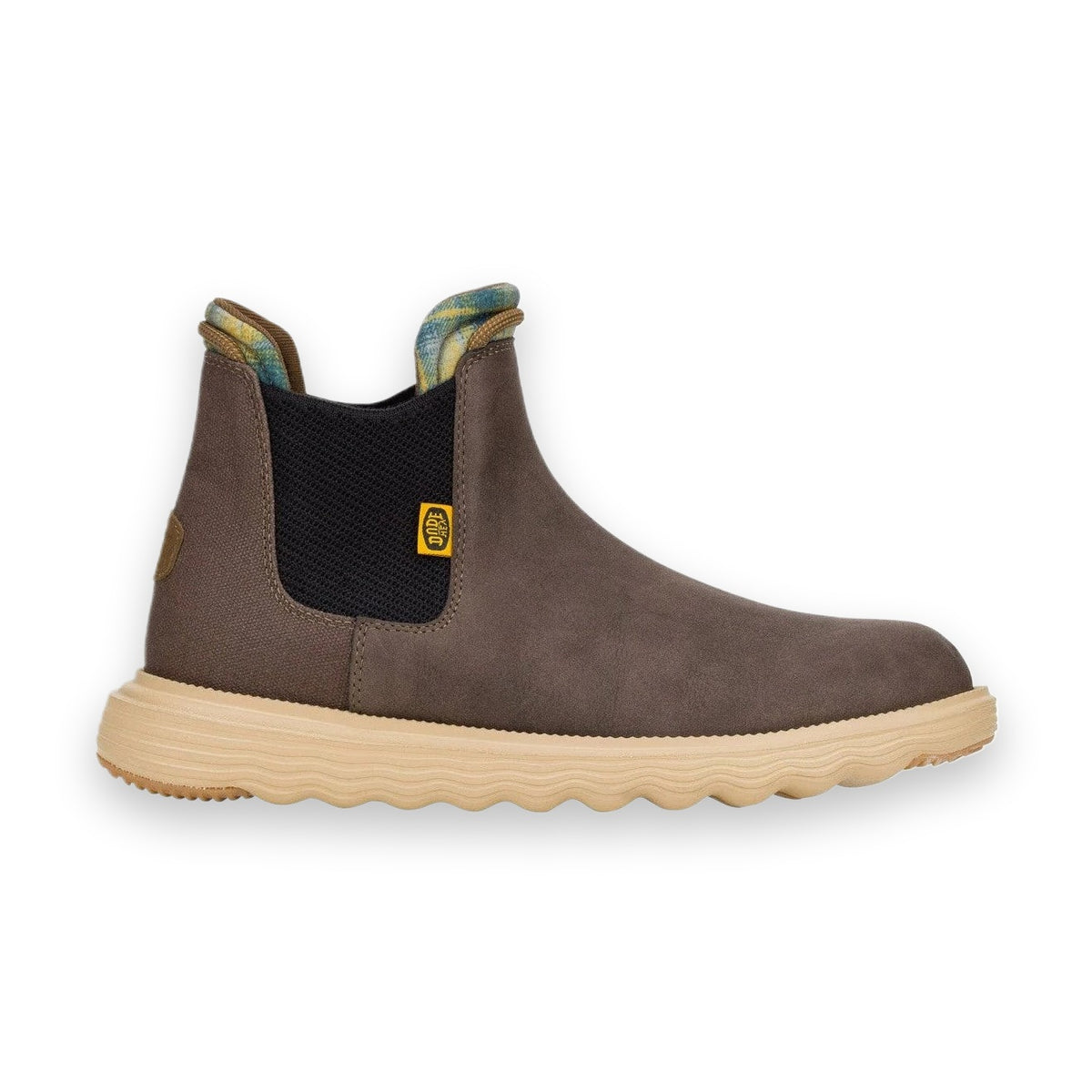 HeyDude Branson Classic stivaletto uomo in similpelle idrorepellente — vista tre quarti