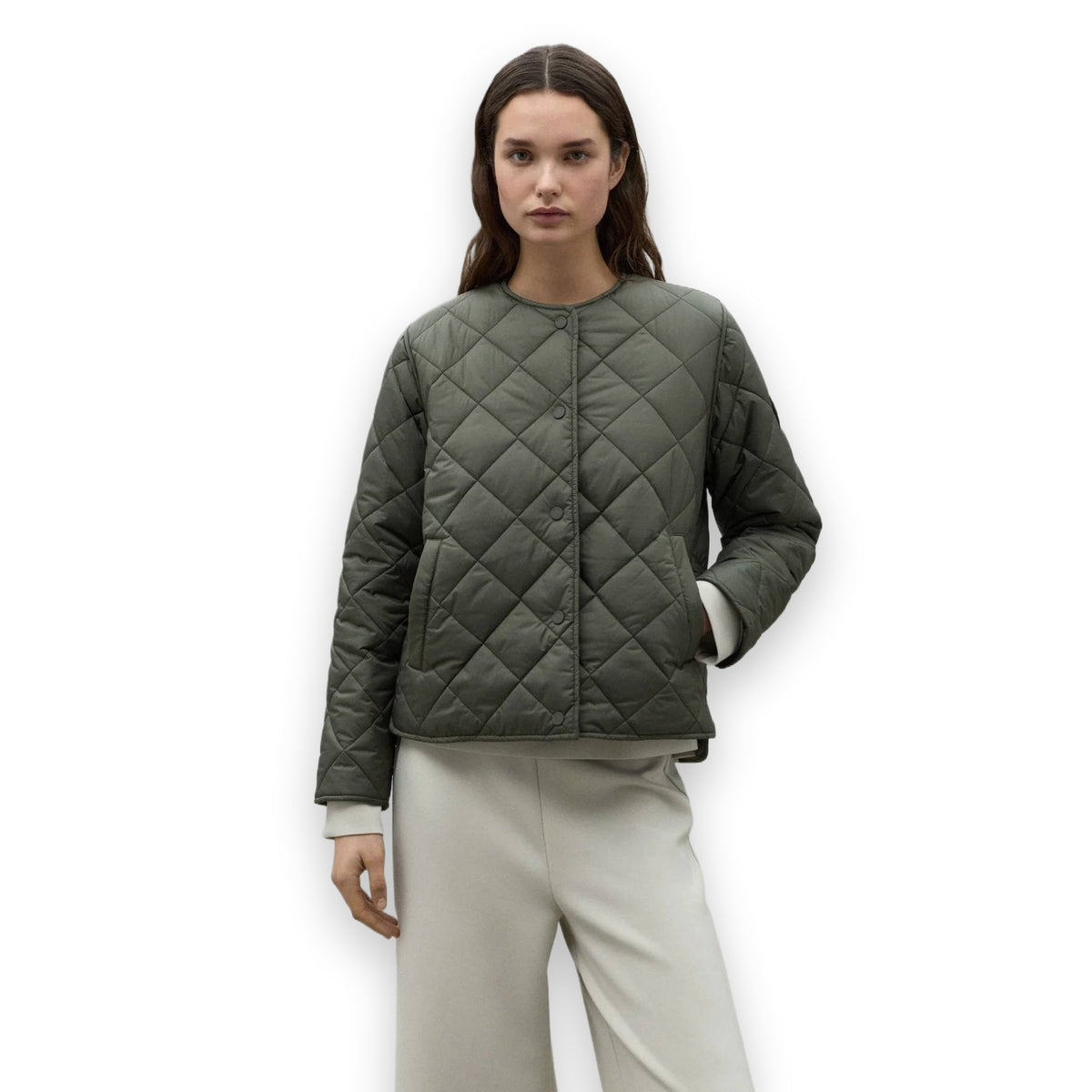Ecoalf Musa Onion giacca donna in poliestere riciclato — vista laterale