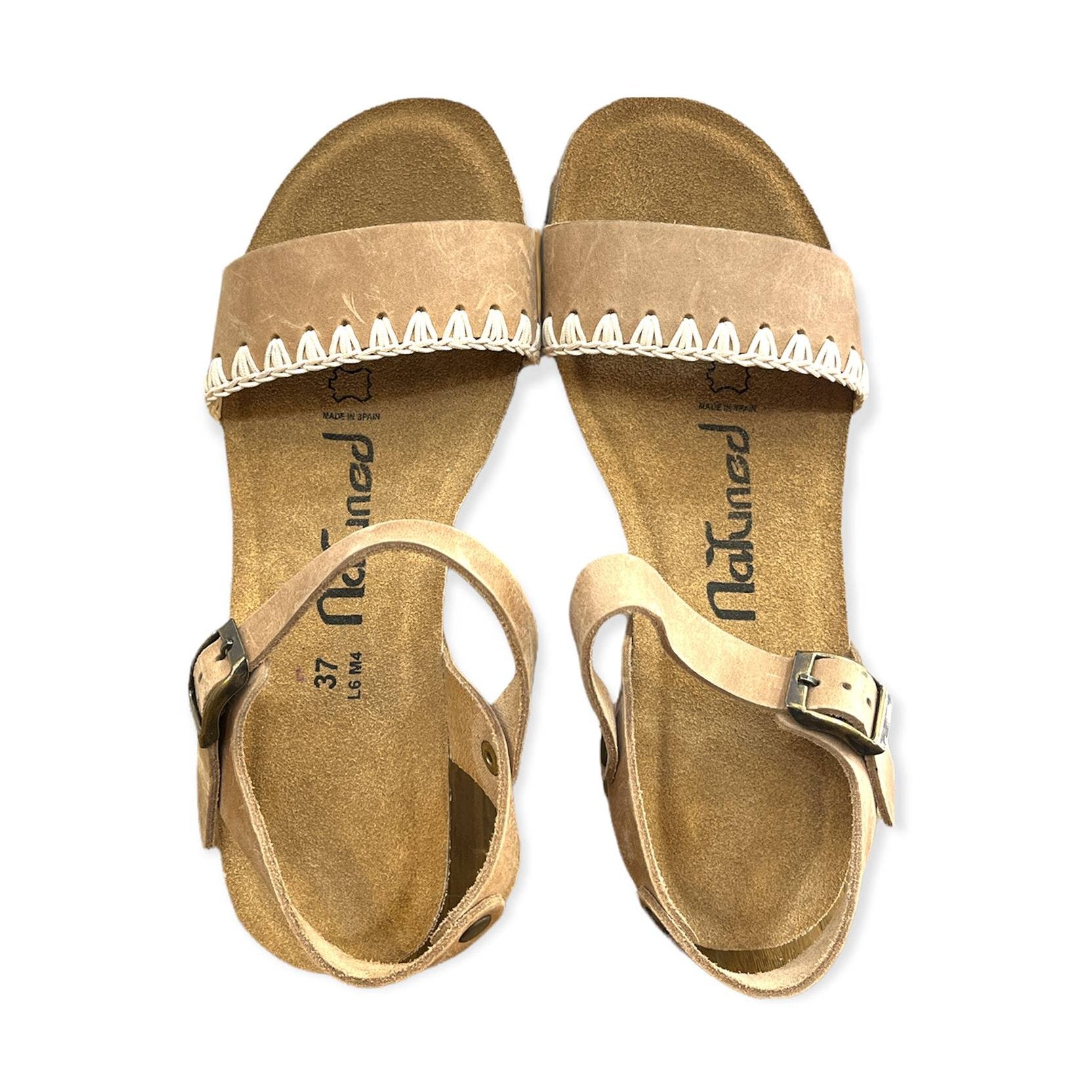 CH19 - Sandalo a fascia larga con cinturino regolabile e zeppa da donna plantare in lattice anatomico comfort