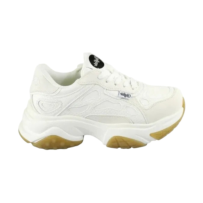 Buffalo Taifun sneaker platform donna in ecopelle — vista laterale