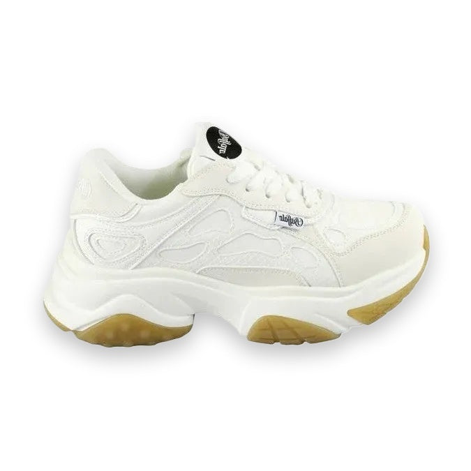 Buffalo Taifun sneaker platform donna in ecopelle — vista laterale