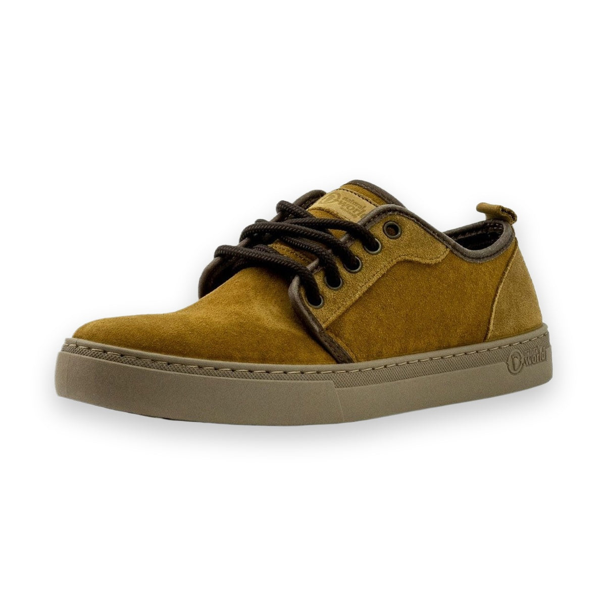 Natural World Miso sneaker uomo in pelle scamosciata — vista tre quarti