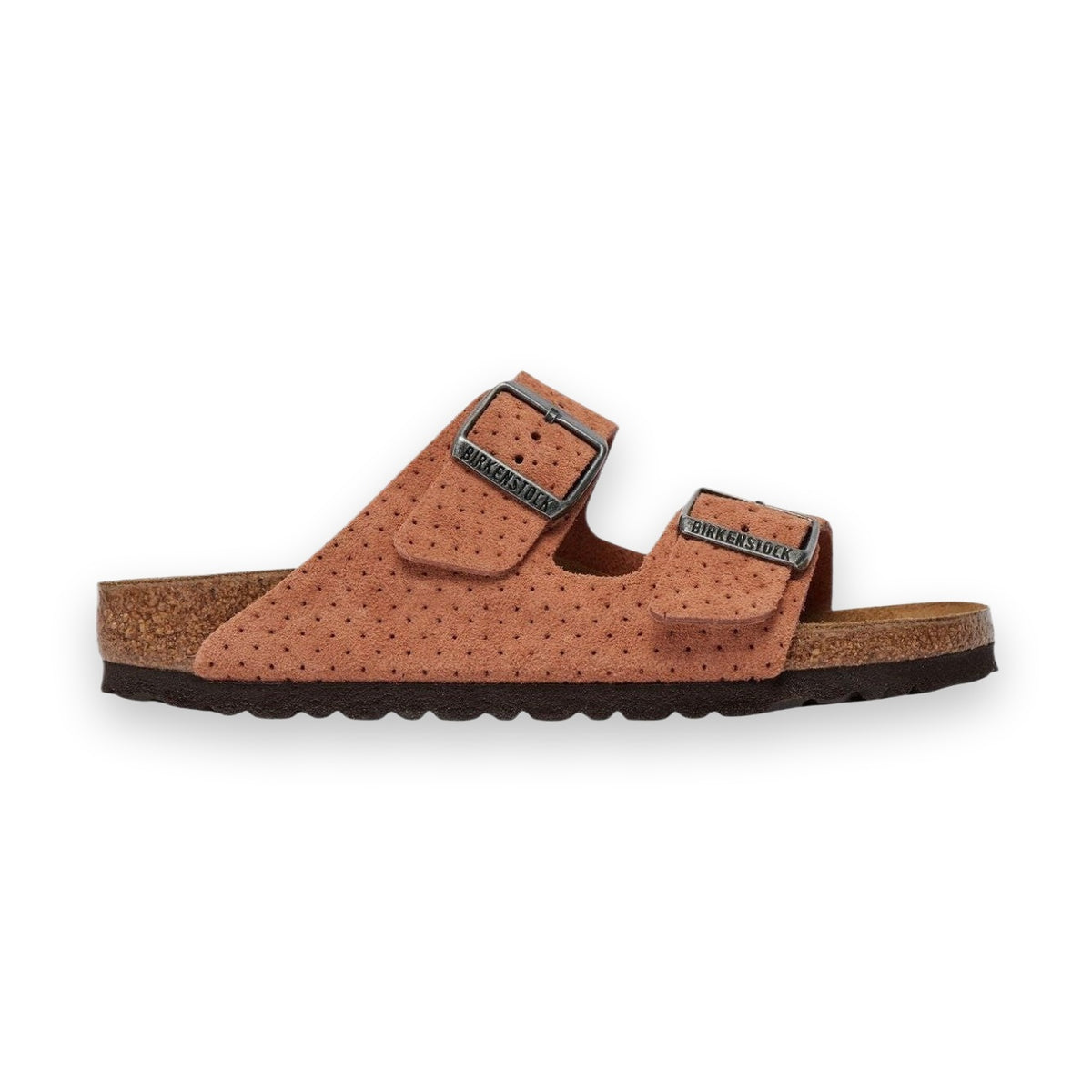 Texture goffrata decorativa su pelle scamosciata morbida Birkenstock Arizona donna