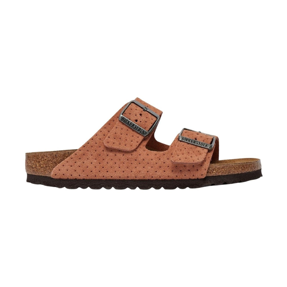 Texture goffrata decorativa su pelle scamosciata morbida Birkenstock Arizona donna