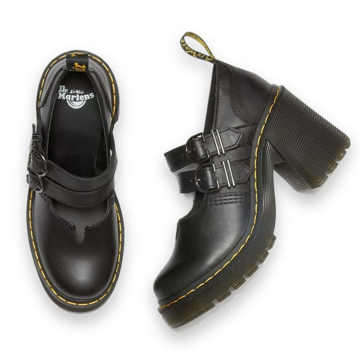 Dr. Martens Eviee scarpe mary jane donna in Pelle Sendal — vista posteriore