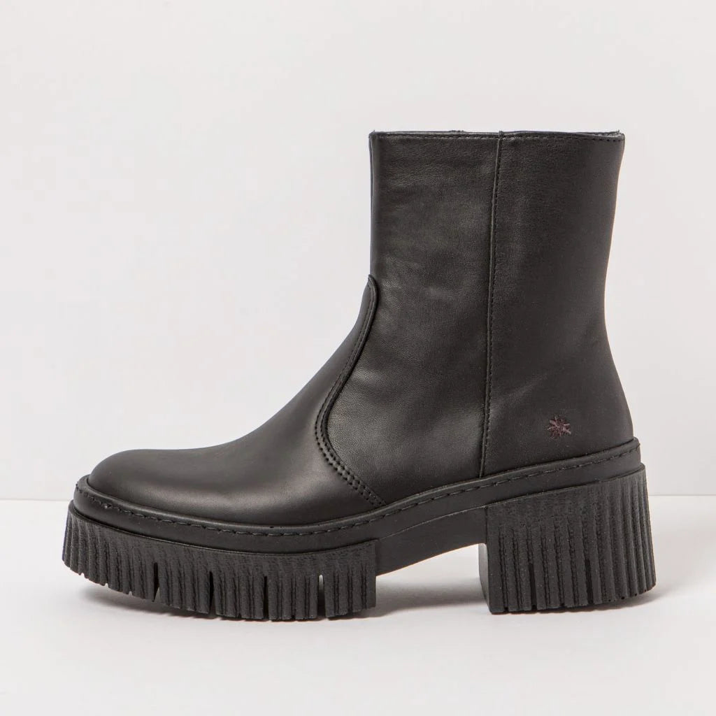 ART York 1374 stivaletto donna in pelle con zip — vista laterale