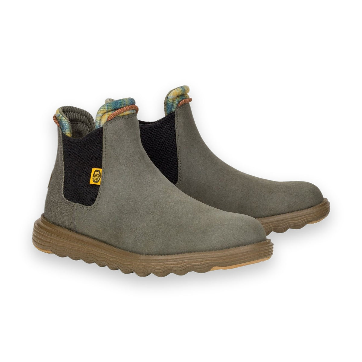 HeyDude Branson Classic stivaletto uomo in similpelle idrorepellente — dettaglio tomaia