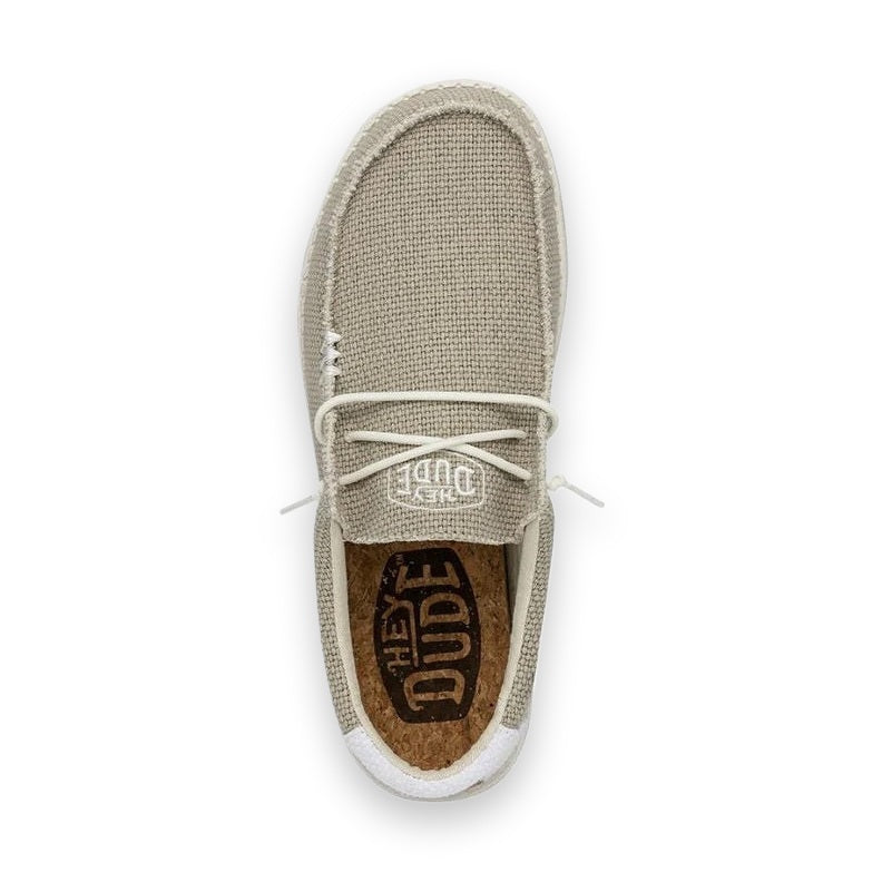 HeyDude Wally Braided mocassino uomo in tela — dettaglio suola