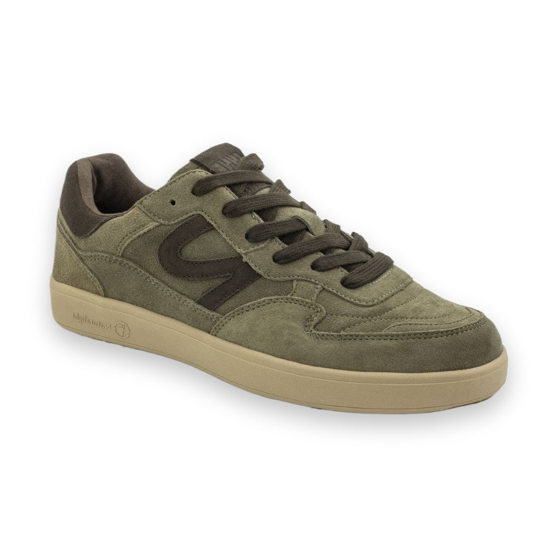 Natural World Aylen sneaker uomo in pelle scamosciata — vista laterale