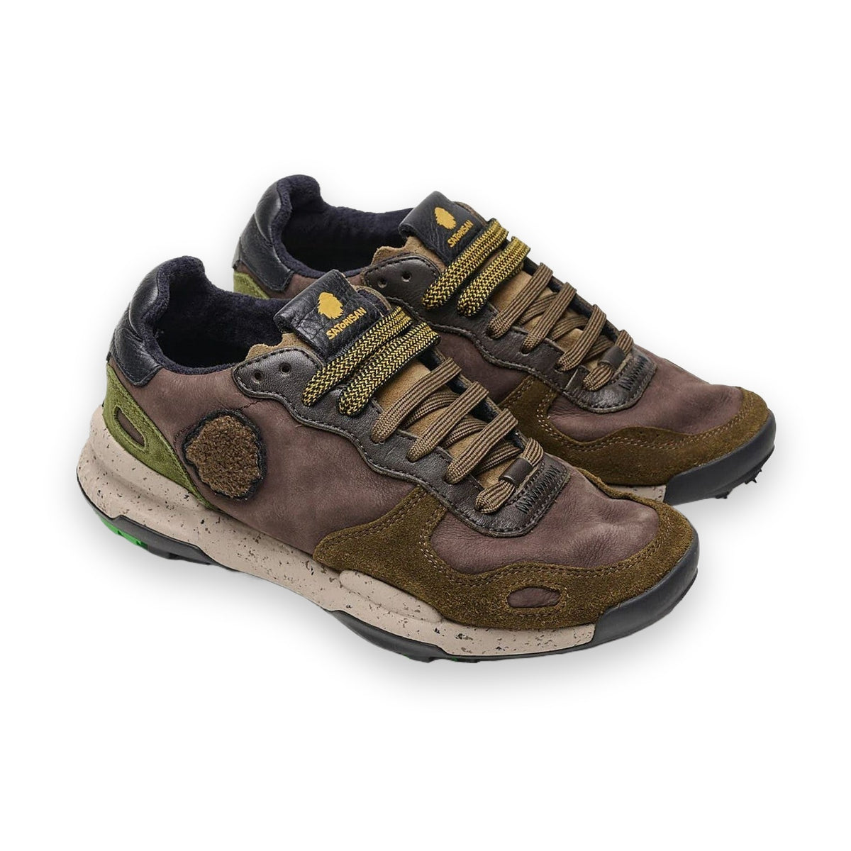Satorisan Chacrona Premium sneaker unisex in pelle — vista posteriore