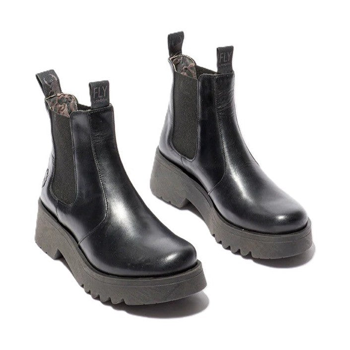 Fly London MEDI789FLY Donna Stivaletto Chelsea in pelle premium elasticizzato