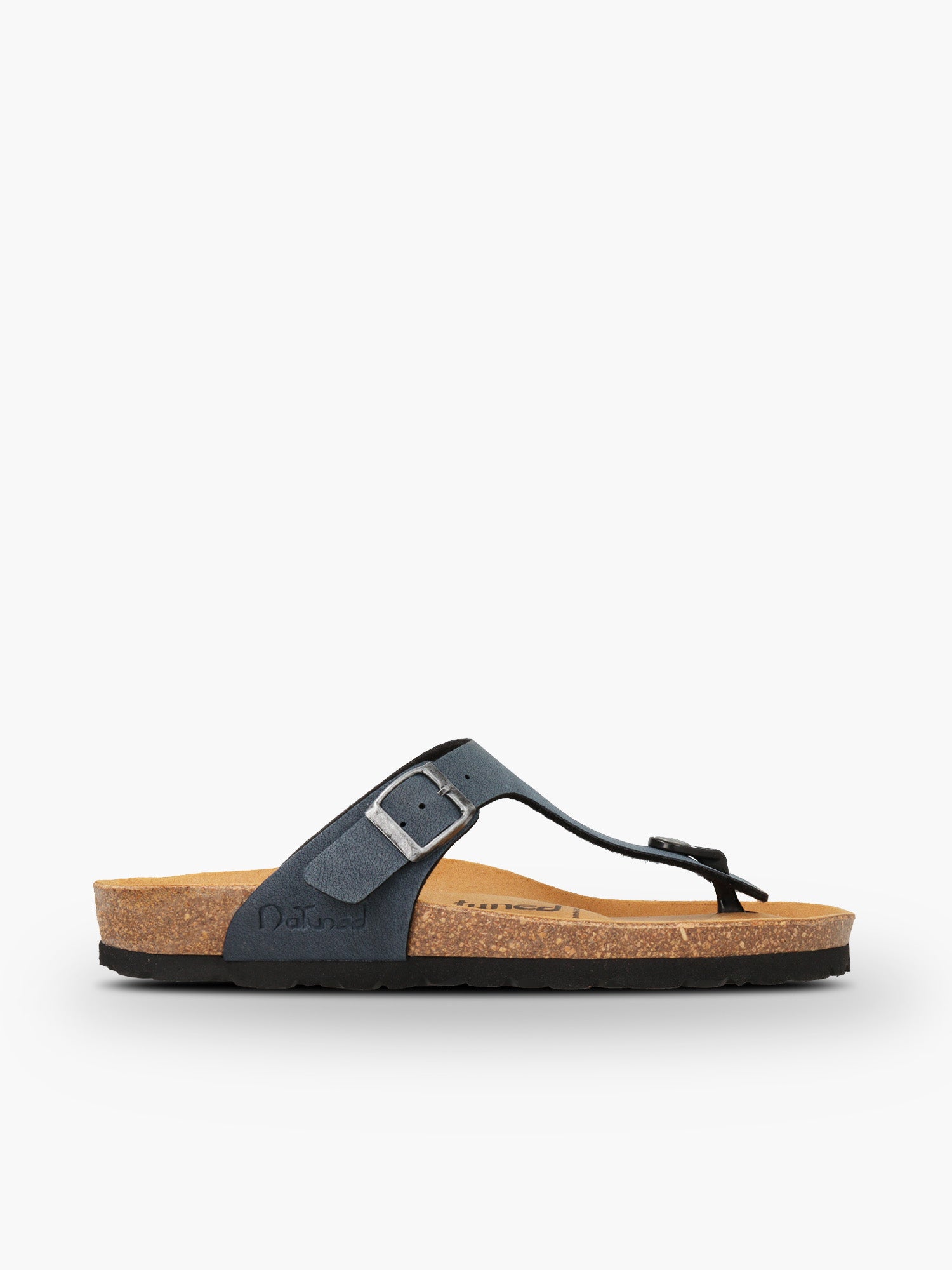 CH08 MICROFASER - Sandalo infradito con cinturino regolabile da donna e da uomo NATUNED plantare in lattice anatomico comfort