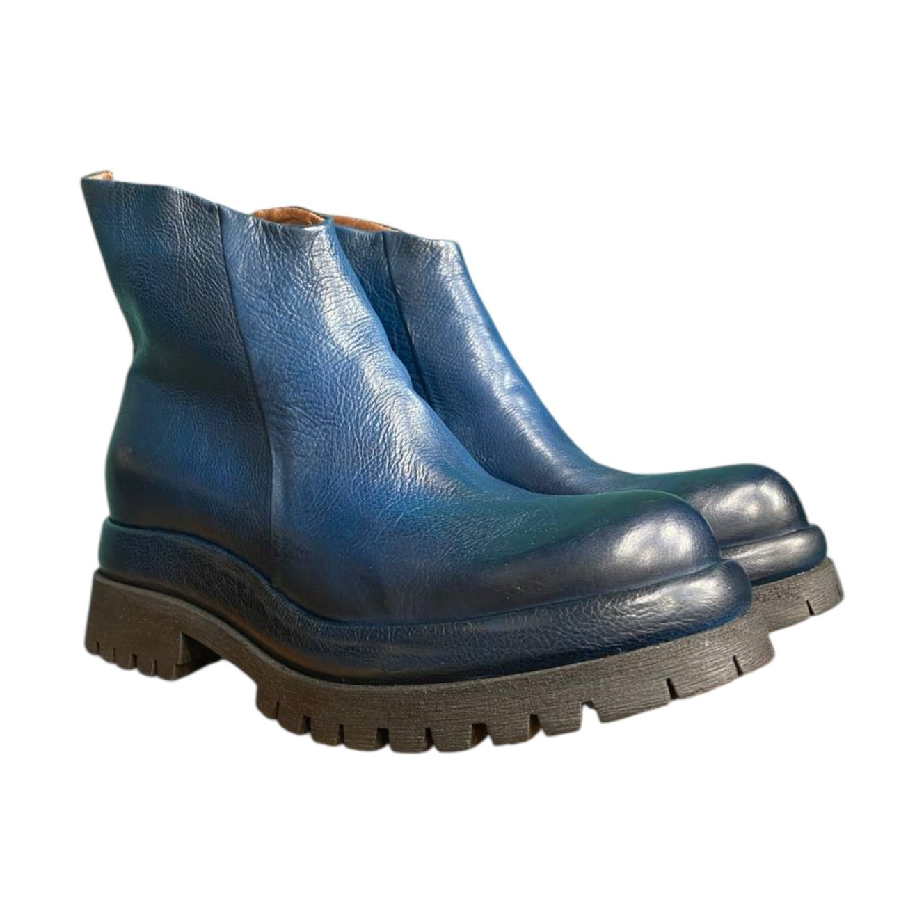 A.S.98 B51215 stivaletto donna in pelle vintage — vista posteriore