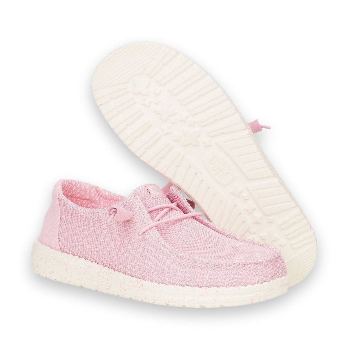 HeyDude Wendy Stretch Sox mocassino donna in tessuto — vista tre quarti