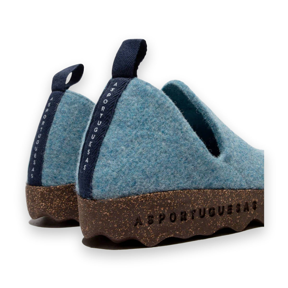 Asportuguesas City scarpa slip-on unisex in feltro di lana — vista laterale con angolazione rialzata