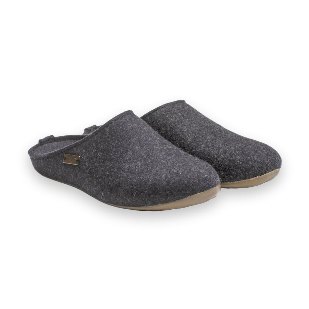 Haflinger Fundus sabot unisex in feltro di lana — vista tre quarti