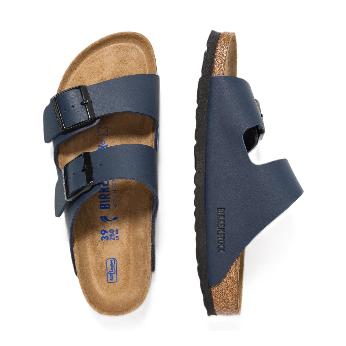 Sottopiede in pelle scamosciata traspirante e suola EVA Birkenstock Arizona Soft Footbed
