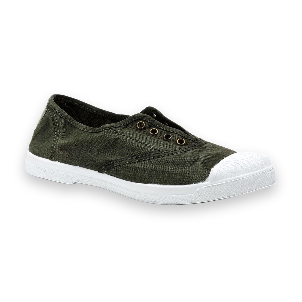 Natural World 102E scarpa donna in cotone organico — dettaglio della tomaia