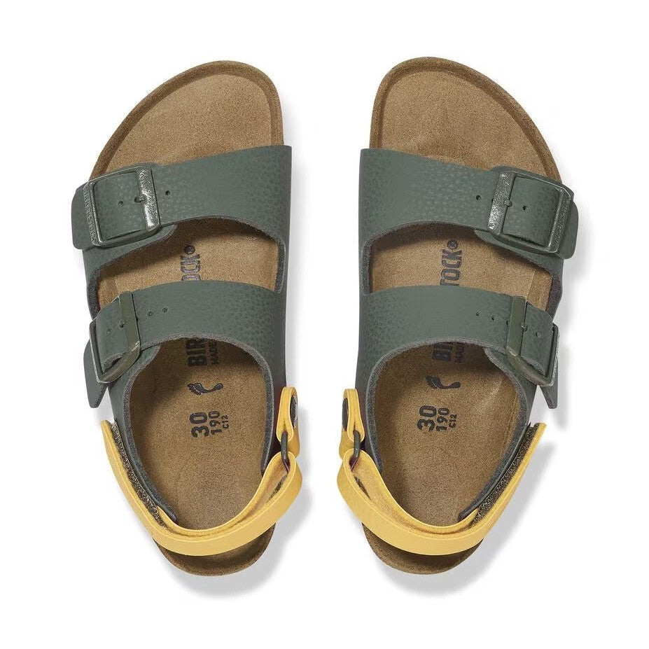 Birkenstock Milano Kids bambino dettaglio tomaia Birko-Flor resistente