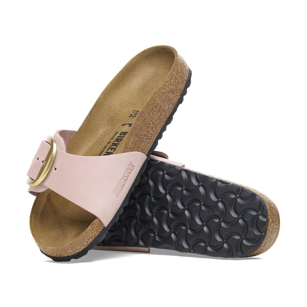 Sottopiede in pelle scamosciata traspirante Birkenstock Madrid Big Buckle donna