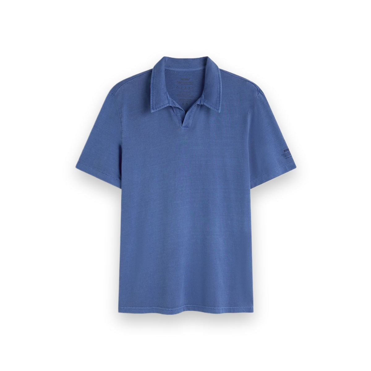 Ecoalf Enzo polo uomo in cotone organico — dettaglio del tessuto
