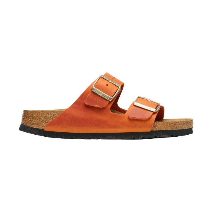 Birkenstock Arizona Big Buckle Donna Sandalo in Pelle Oliata — vista posteriore