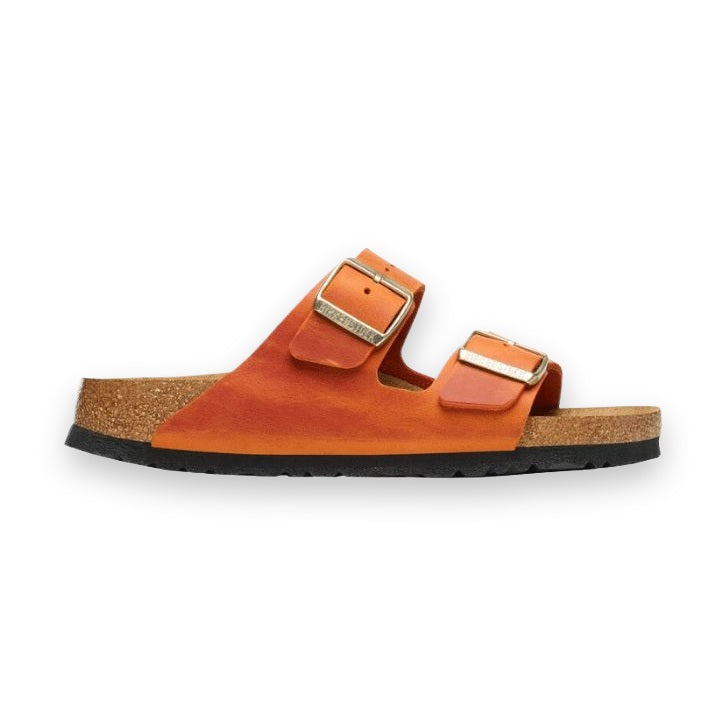 Birkenstock Arizona Big Buckle Donna Sandalo in Pelle Oliata — vista posteriore