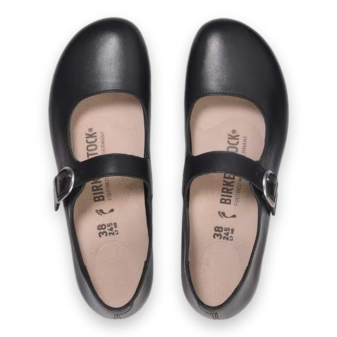 Birkenstock Santa Clarita ballerina donna in pelle naturale — vista laterale interna