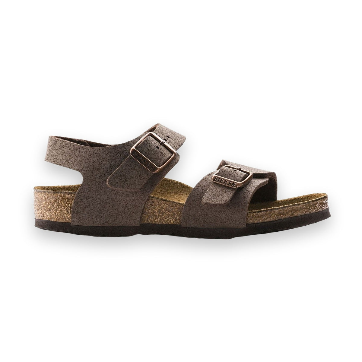 Sandalo Birkenstock New York Kids bambino in Birko-Flor fasce larghe vista laterale