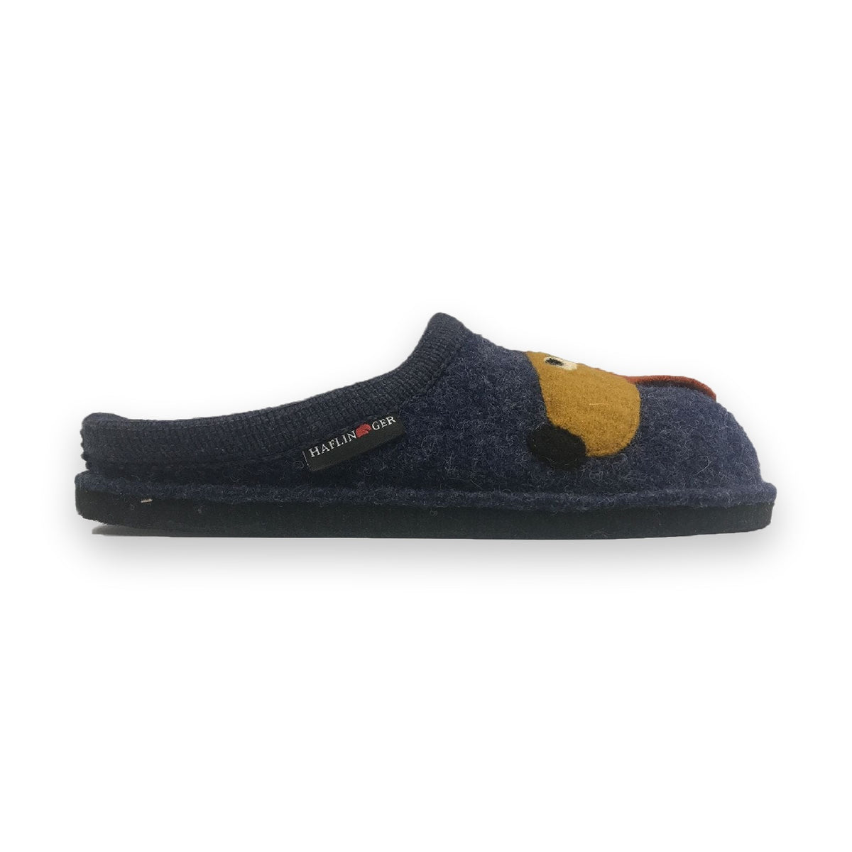 Haflinger Theo sabot unisex in lana cotta — vista dall'alto