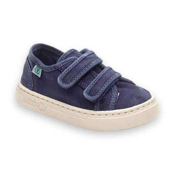 Natural World Old Leza sneaker bambino in cotone organico — vista laterale