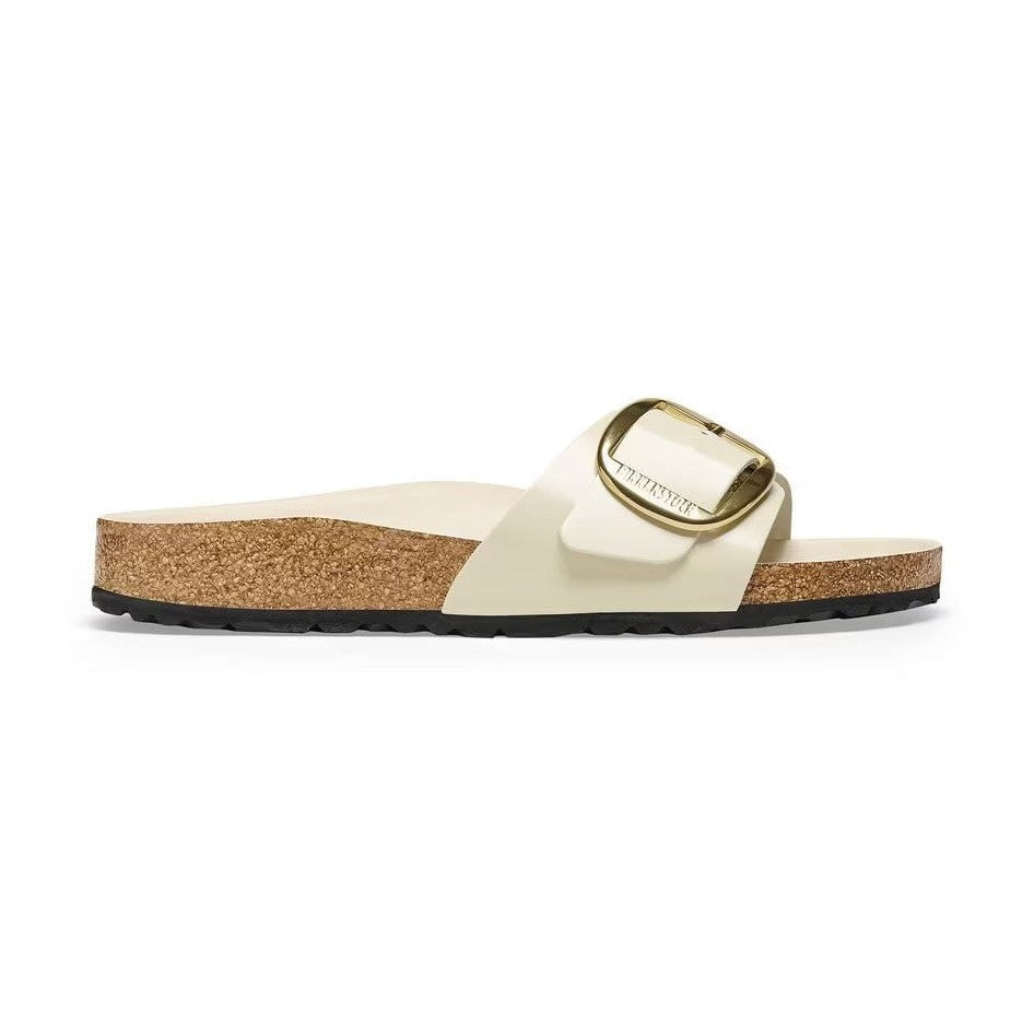 Plantare Semi-Exquisit rivestito in pelle piumato coordinata Birkenstock Madrid Big Buckle