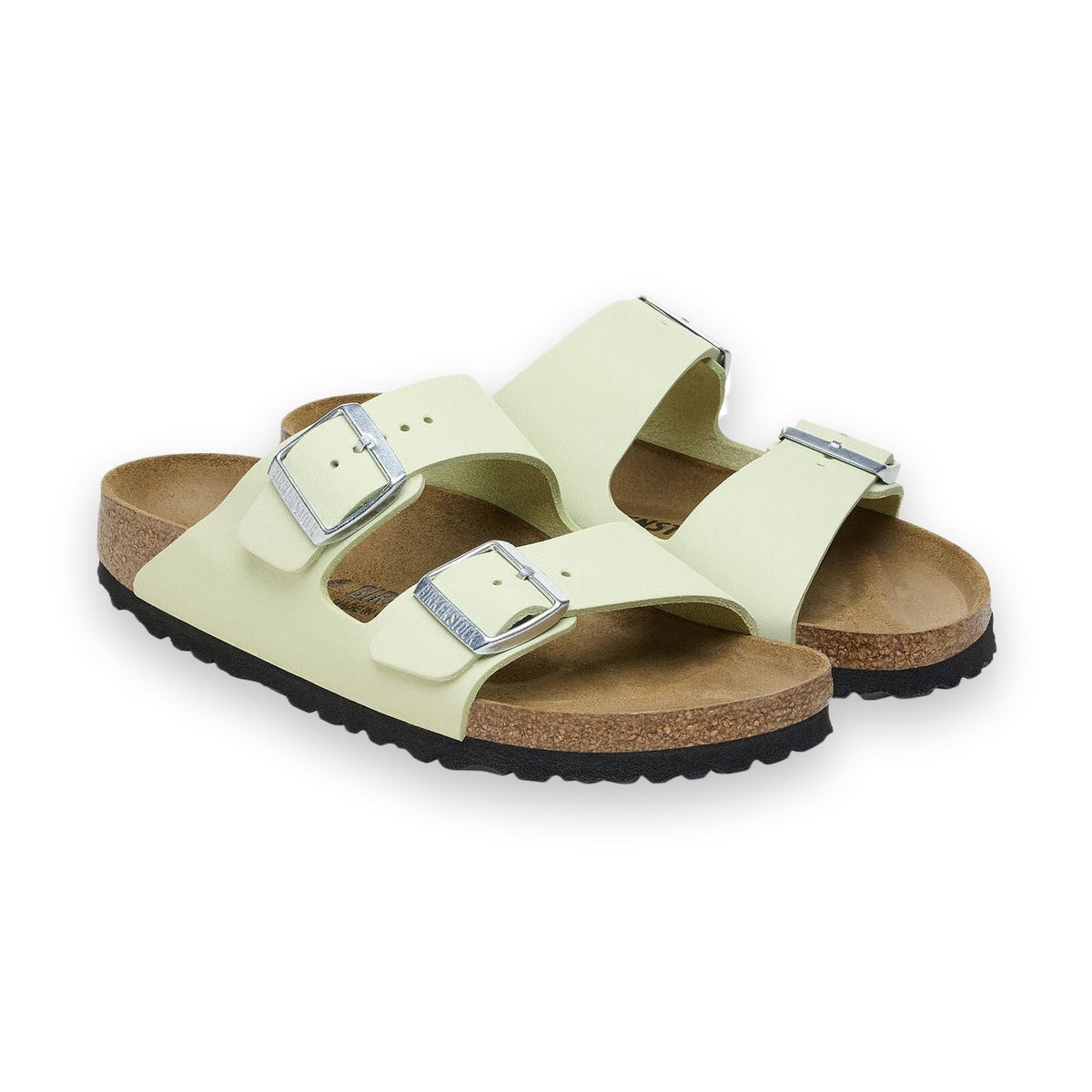 Pelle Nubuck morbida e vellutata con fibbie metalliche regolabili Birkenstock Arizona donna
