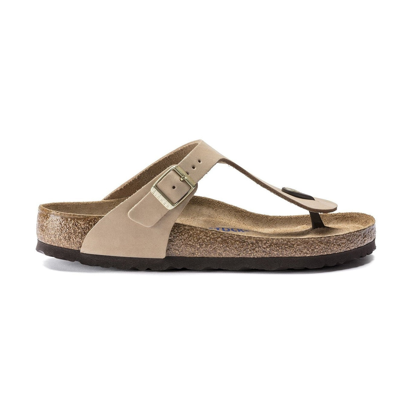 Plantare Soft Footbed con cuscinetto in schiuma di lattice Birkenstock Gizeh Classic donna Nubuck