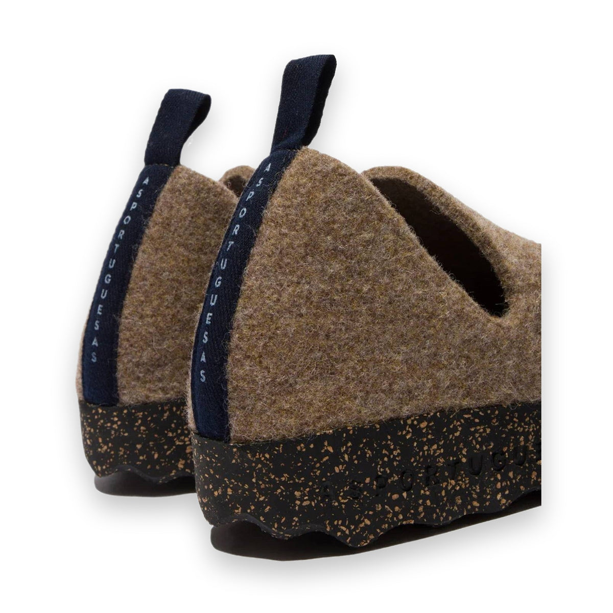 Asportuguesas City scarpa slip-on unisex in feltro di lana — dettaglio plantare interno