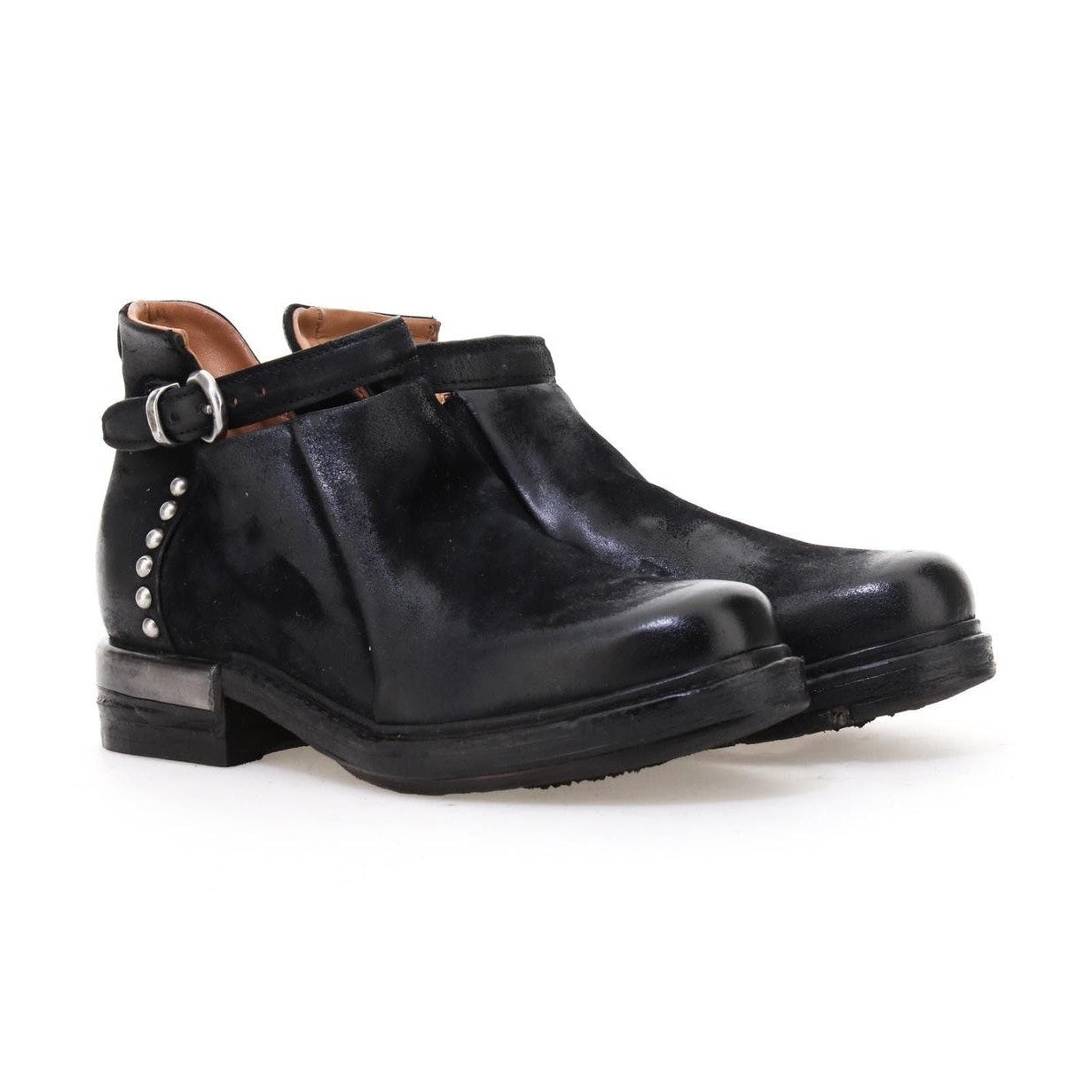 Stivaletto A.S.98 Adira donna pelle vintage dettaglio zip laterale