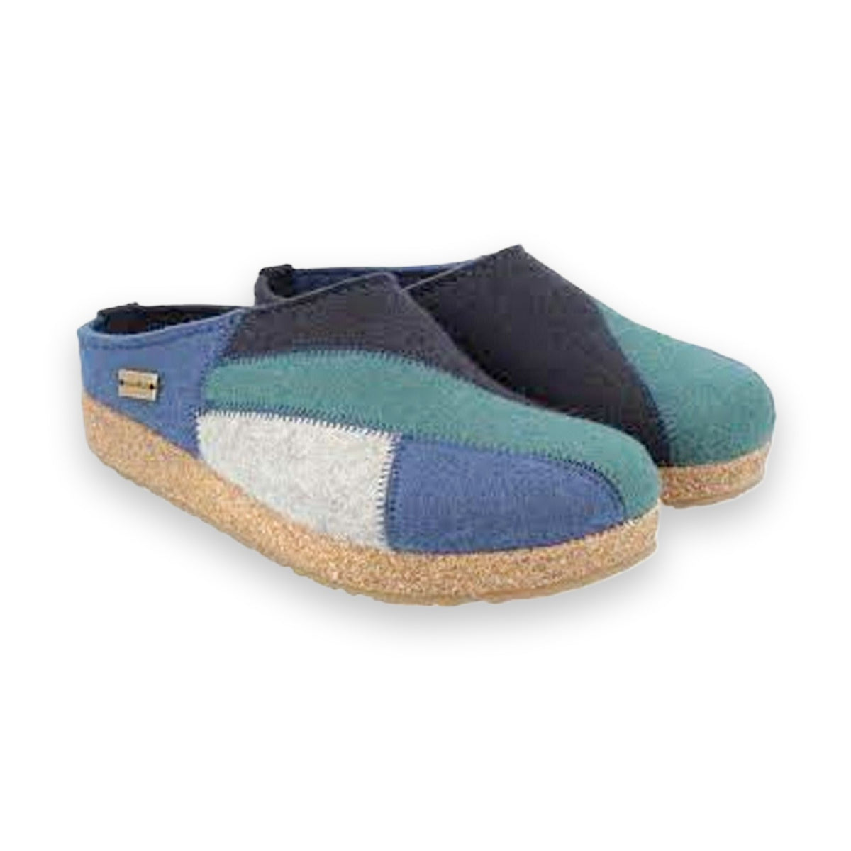 Haflinger Patchwork sabot unisex in feltro di lana — dettaglio suola