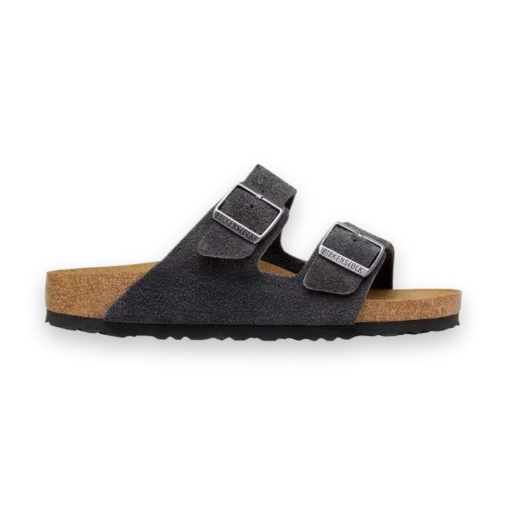Suola EVA ammortizzante sandalo Birkenstock Arizona pelle scamosciata vista dal basso