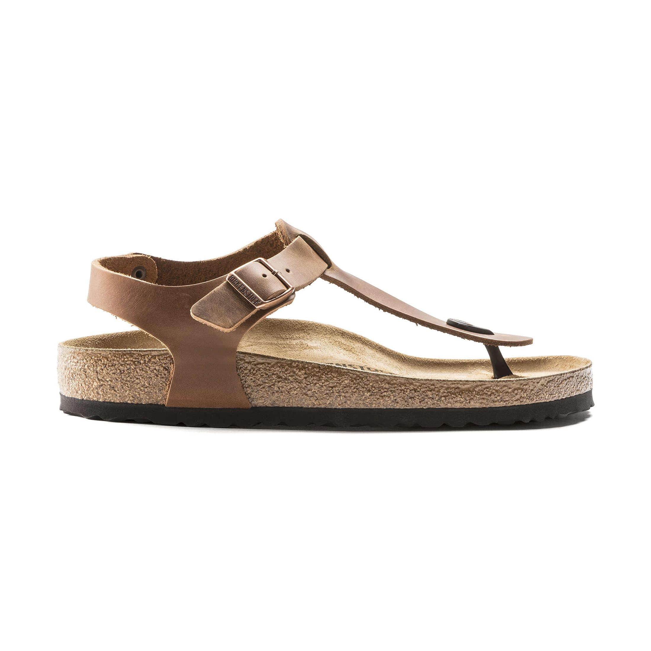 Birkenstock Kairo Unisex Sandalo Infradito in Pelle Oliata — vista posteriore