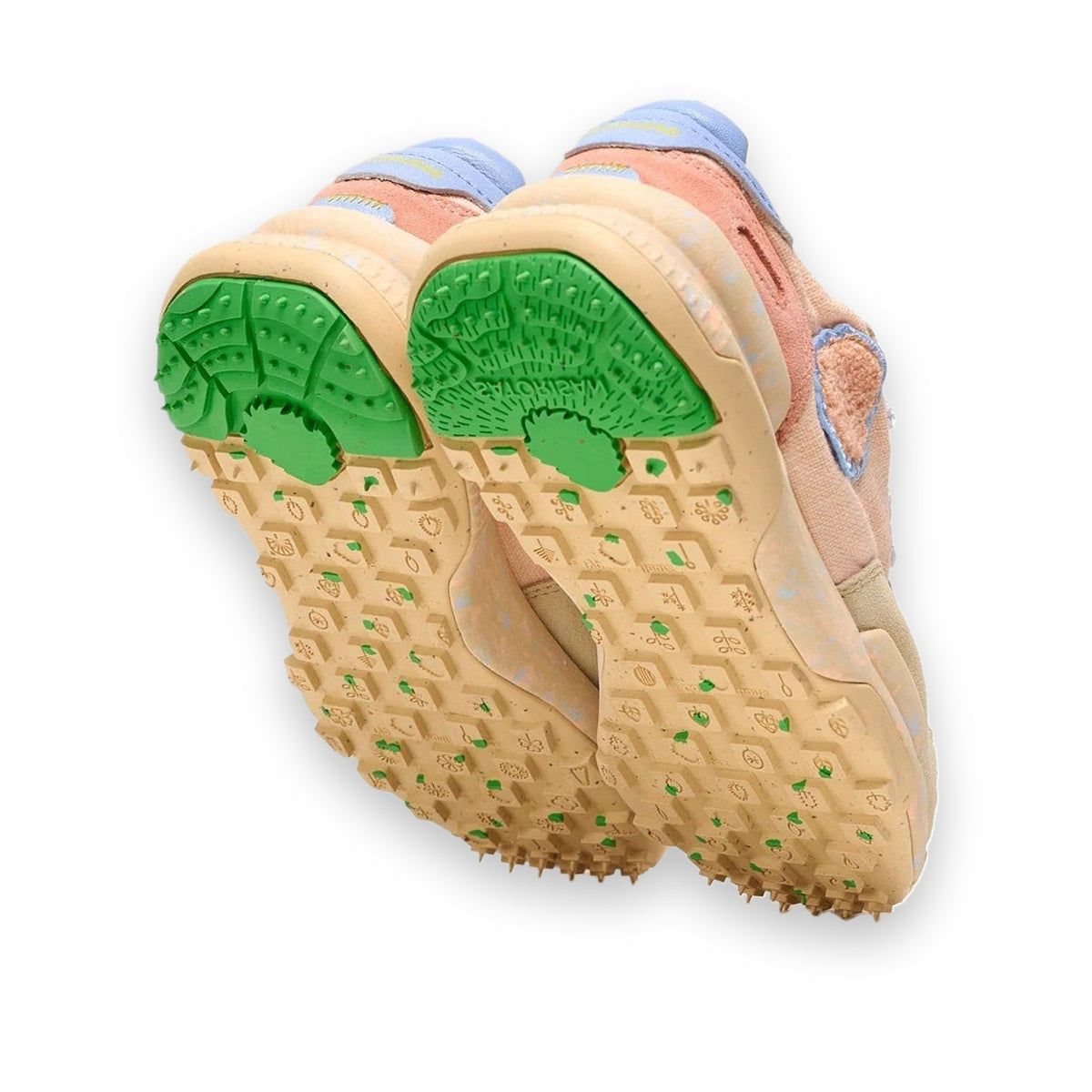 Satorisan Chacrona Linen sneaker unisex in lino e pelle — vista dall'alto
